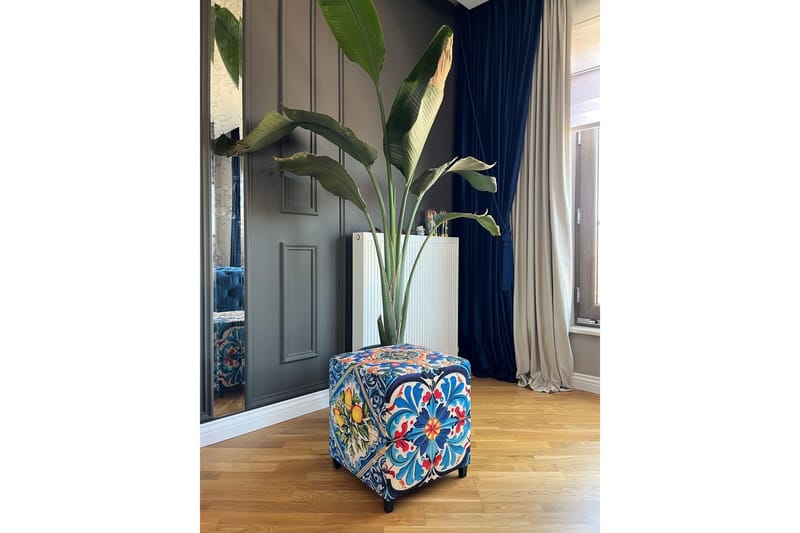 Multan Puf 45 cm, Blå