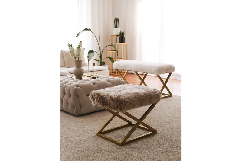 Murmu Puf 50 cm - Brun - Møbler - Stole & lænestole - Taburet & skammel - Ottoman