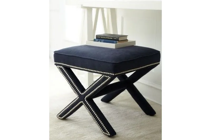 Mursida Puf 60 cm - Mørkeblå - Møbler - Stole & lænestole - Taburet & skammel - Ottoman