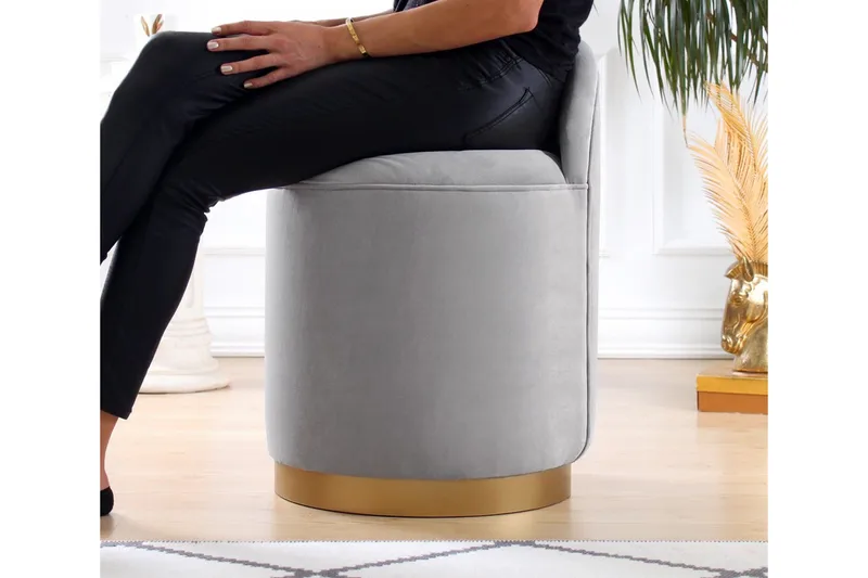 Murwillumbah Siddepuf 45 cm - Grå - Møbler - Stole & lænestole - Taburet & skammel - Ottoman