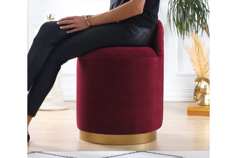Murwillumbah Siddepuf 45 cm - Rød - Møbler - Stole & lænestole - Taburet & skammel - Ottoman