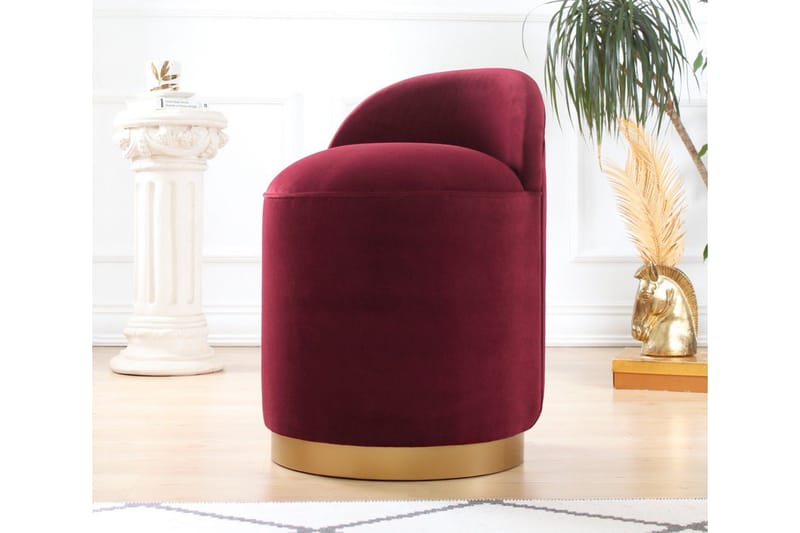 Murwillumbah Siddepuf 45 cm - Rød - Møbler - Stole & lænestole - Taburet & skammel - Ottoman