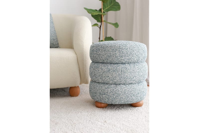 Musibat Puf 42 cm - Blå - Møbler - Stole & lænestole - Taburet & skammel - Ottoman