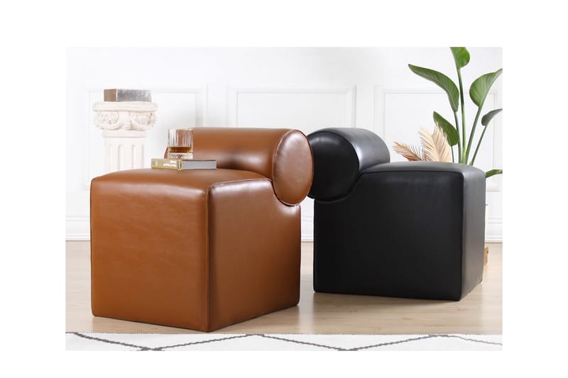 Nahar Puf 45 cm - Brun - Møbler - Stole & lænestole - Taburet & skammel - Ottoman