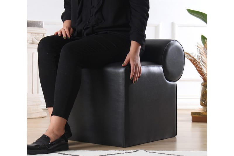 Nahar Puf 45 cm - Sort - Møbler - Stole & lænestole - Taburet & skammel - Ottoman