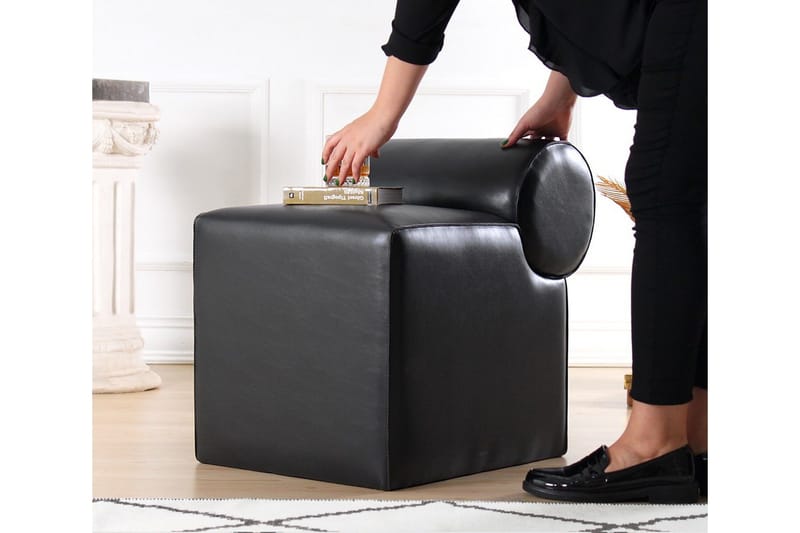 Nahar Puf 45 cm, Sort