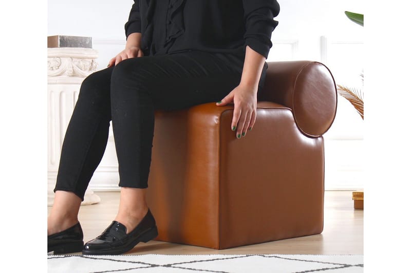 Nahar Puf 45 cm - Brun - Møbler - Stole & lænestole - Taburet & skammel - Ottoman