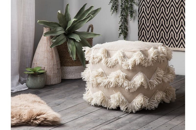 Nashik Ottoman 45 cm - Beige - Møbler - Stole & lænestole - Taburet & skammel - Ottoman