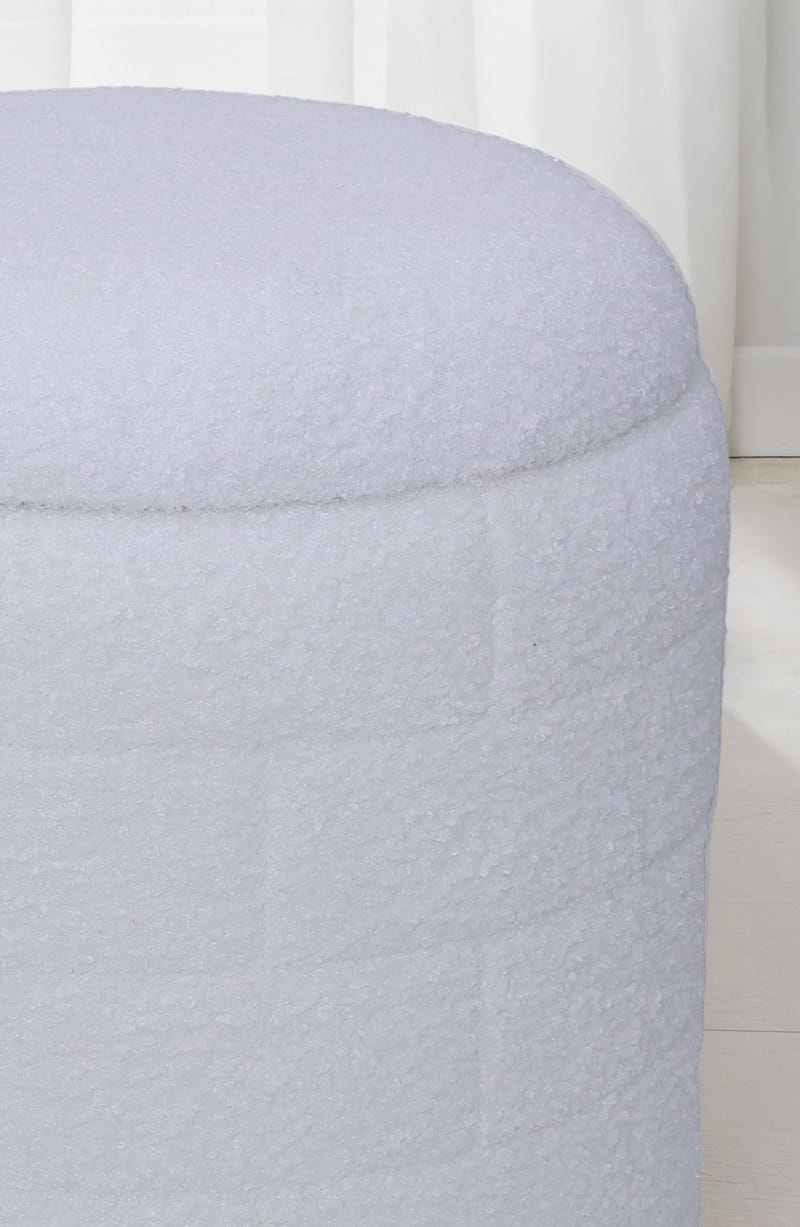 Navik opbevaringspuf 40x40x45 cm med aftageligt låg - hvid - Møbler - Stole & lænestole - Taburet & skammel - Ottoman