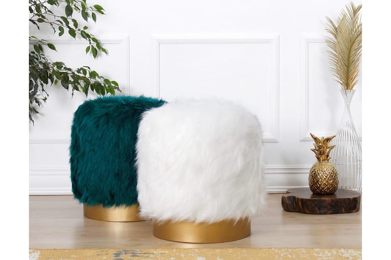 Needles Siddepuf 40 cm - Hvid - Møbler - Stole & lænestole - Taburet & skammel - Ottoman