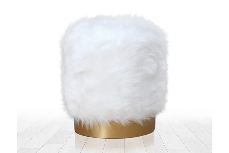 Needles Siddepuf 40 cm, Hvid