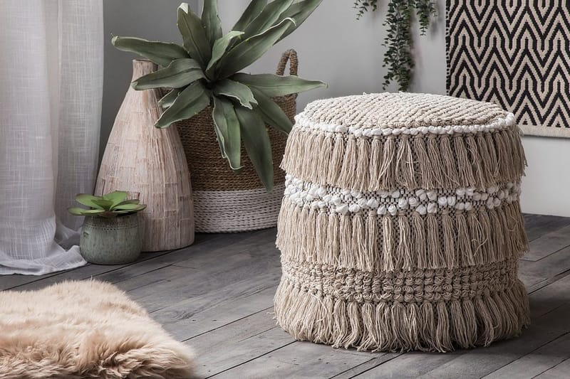 Noida Ottoman 44 cm - Beige - Møbler - Stole & lænestole - Taburet & skammel - Ottoman