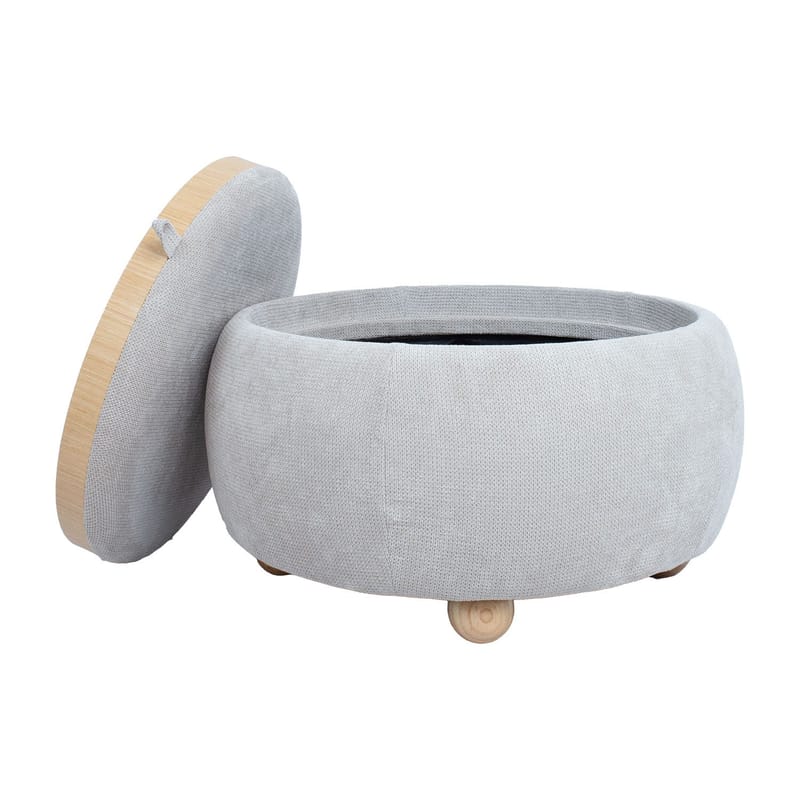 Ottoman/Table HOME4YOU - Beige - Møbler - Stole & lænestole - Taburet & skammel - Ottoman