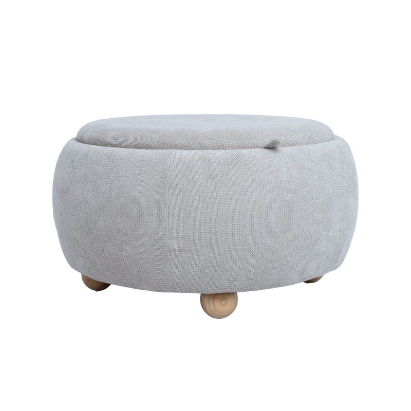 Ottoman/Table HOME4YOU - Beige - Møbler - Stole & lænestole - Taburet & skammel - Ottoman