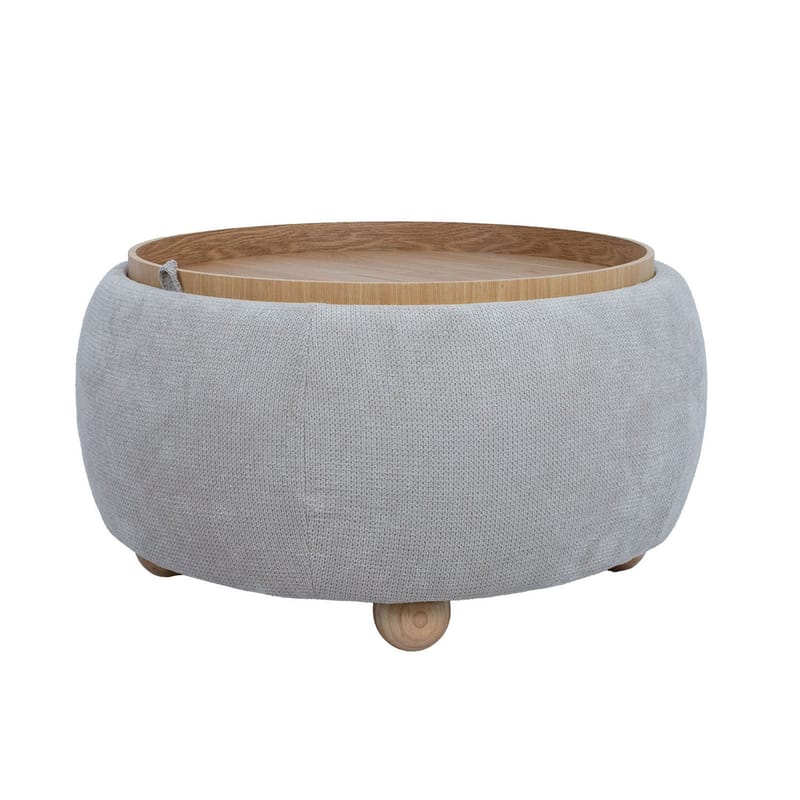 Ottoman/Table HOME4YOU - Beige - Møbler - Stole & lænestole - Taburet & skammel - Ottoman