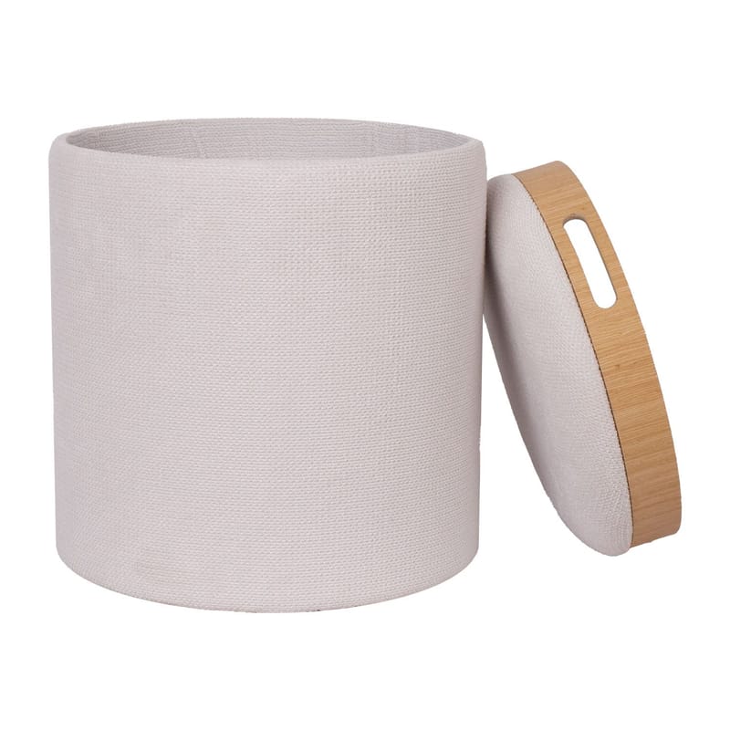 Ottoman/Table HOME4YOU - Hvid - Møbler - Stole & lænestole - Taburet & skammel - Ottoman