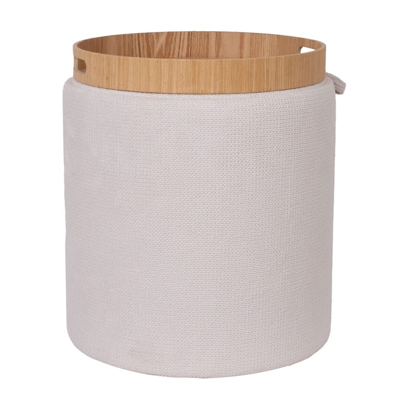 Ottoman/Table HOME4YOU - Hvid - Møbler - Stole & lænestole - Taburet & skammel - Ottoman