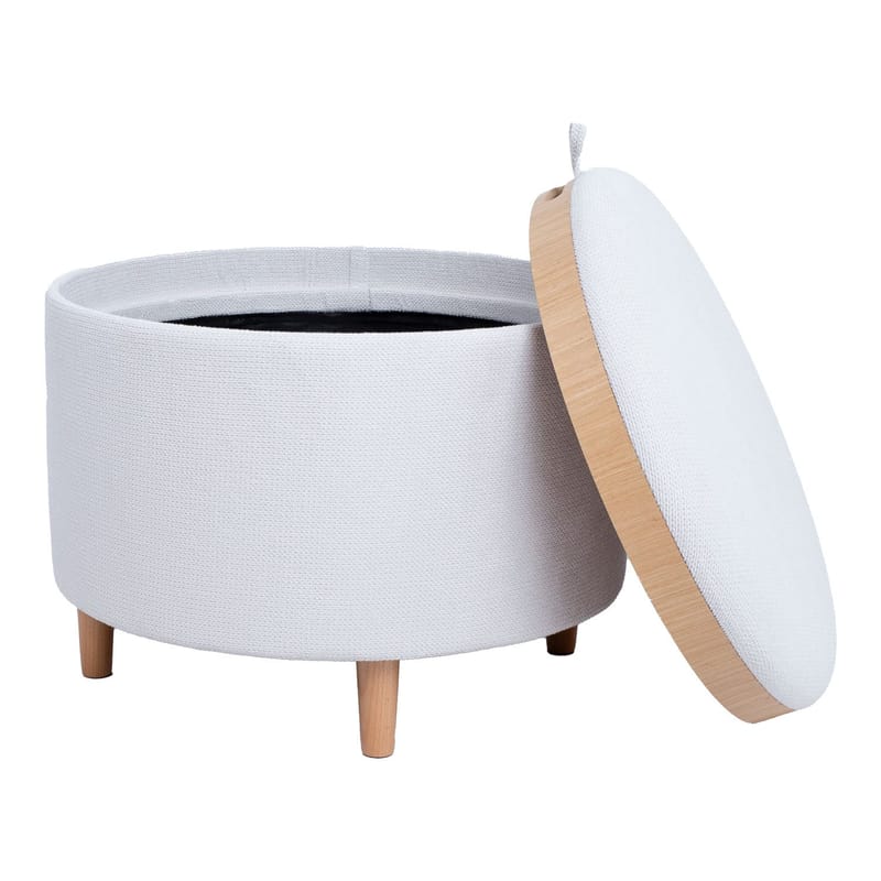 Ottoman/Table HOME4YOU - Hvid - Møbler - Stole & lænestole - Taburet & skammel - Ottoman