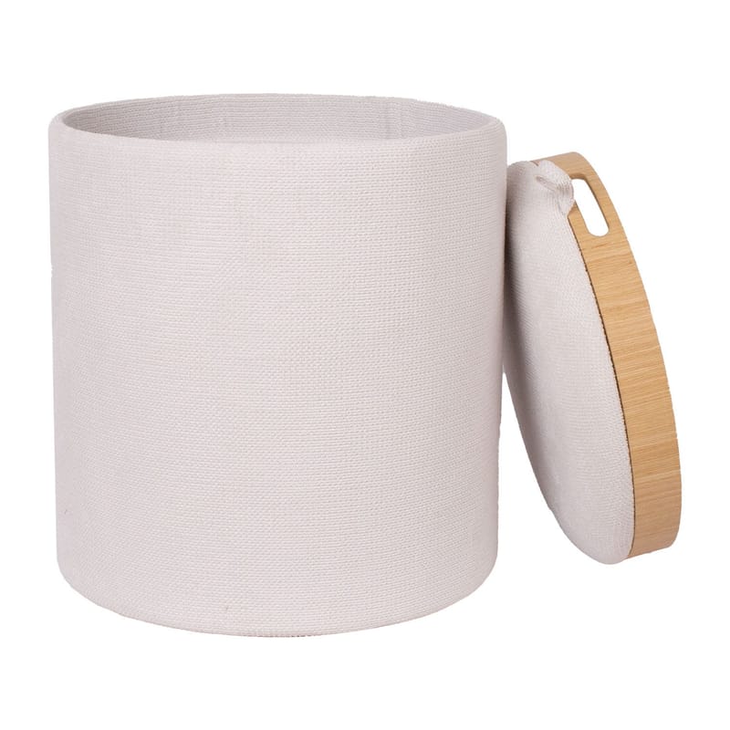 Ottoman/Table HOME4YOU - Hvid - Møbler - Stole & lænestole - Taburet & skammel - Ottoman