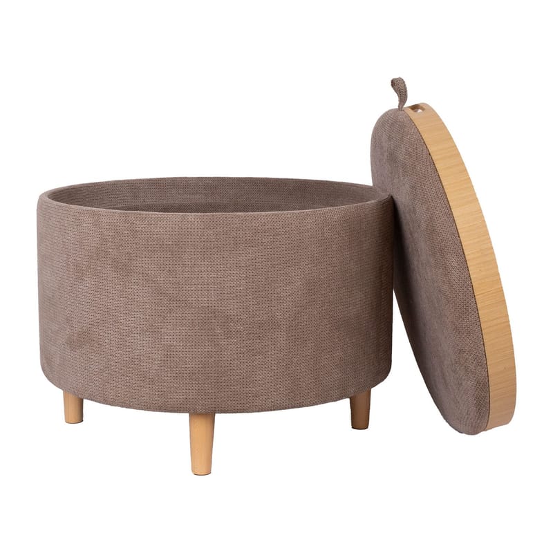 Ottoman/Table HOME4YOU - Lysebrun - Møbler - Stole & lænestole - Taburet & skammel - Ottoman