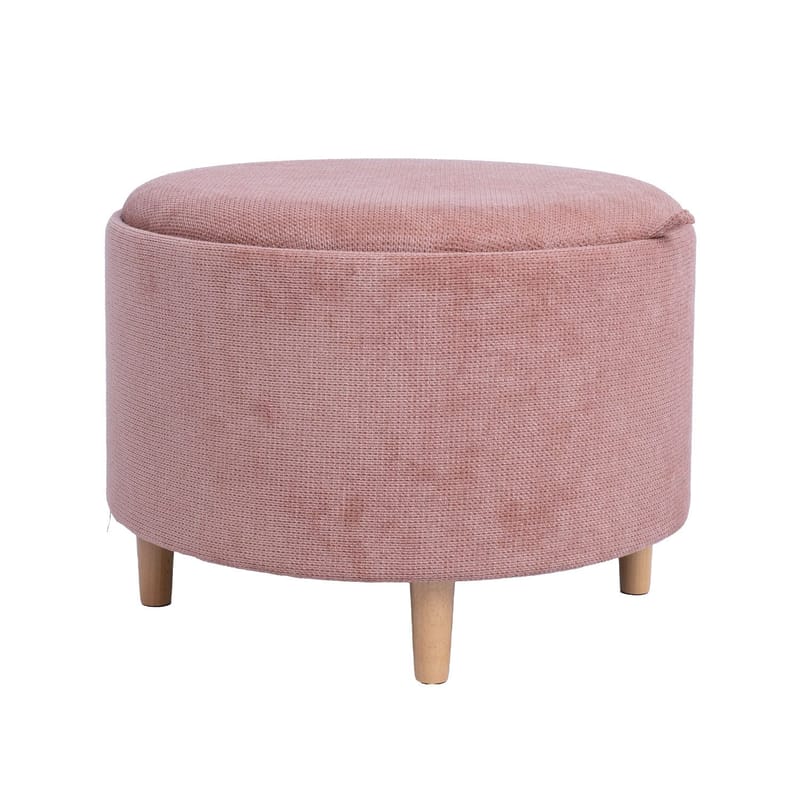 Ottoman/Table HOME4YOU - Pink - Møbler - Stole & lænestole - Taburet & skammel - Ottoman