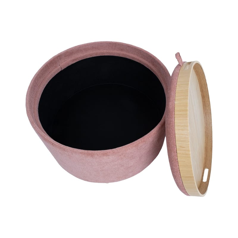 Ottoman/Table HOME4YOU - Pink - Møbler - Stole & lænestole - Taburet & skammel - Ottoman