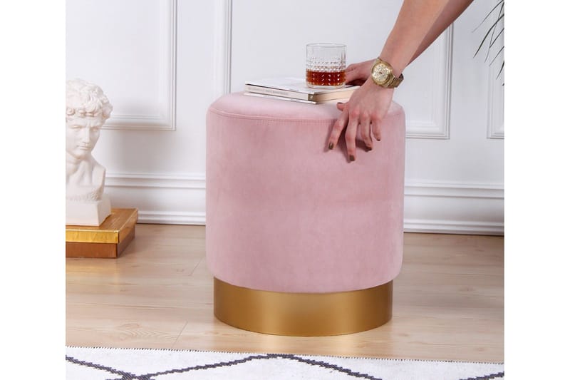 Owensboro Sittpuff 40 cm Pink - Møbler - Stole & lænestole - Taburet & skammel - Ottoman