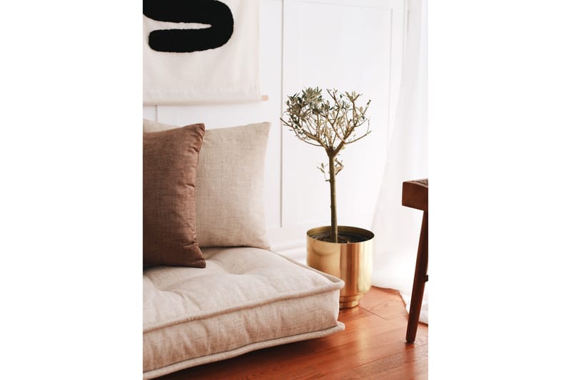 Parul Puf 100 cm - Cream - Møbler - Stole & lænestole - Taburet & skammel - Ottoman