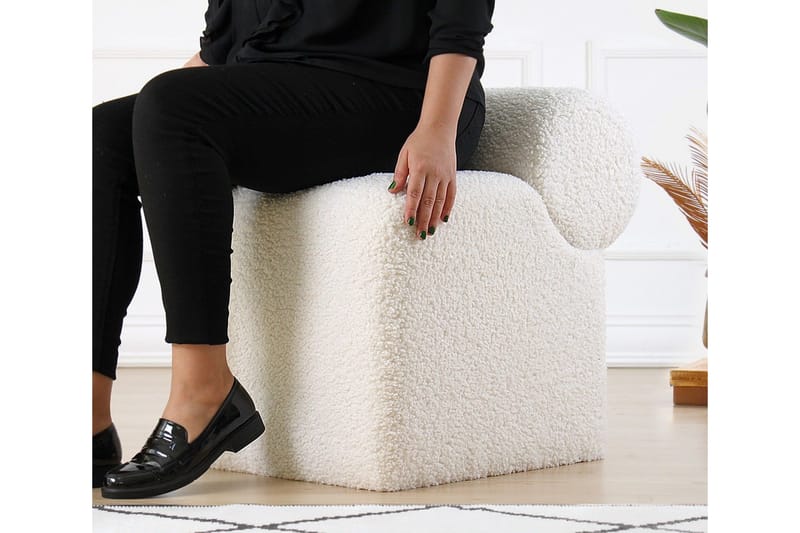 Patava Puf 45 cm - Hvid - Møbler - Stole & lænestole - Taburet & skammel - Ottoman