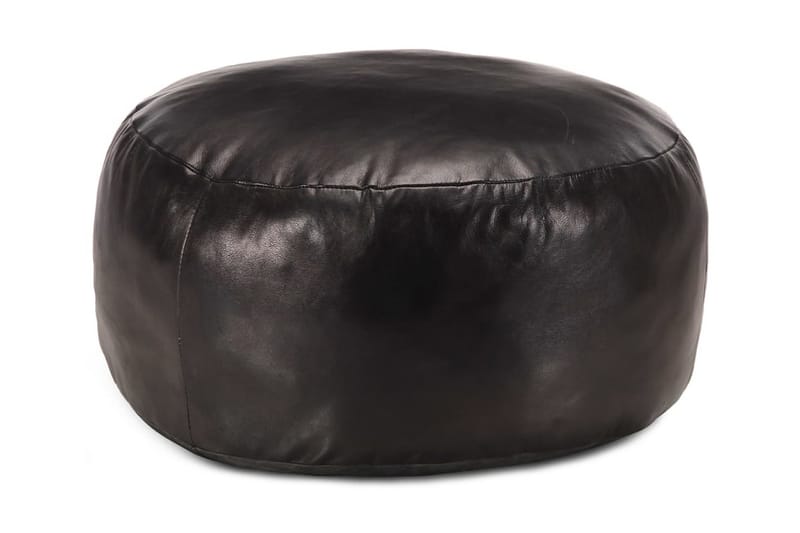 Puf 60 X 30 Cm Ægte Gedeskind Sort - Sort - Møbler - Stole & lænestole - Taburet & skammel - Ottoman