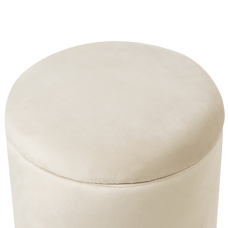 Puf Wenona - Lys beige - Møbler - Stole & lænestole - Taburet & skammel - Ottoman - Ottoman & siddepuf med opbevaring
