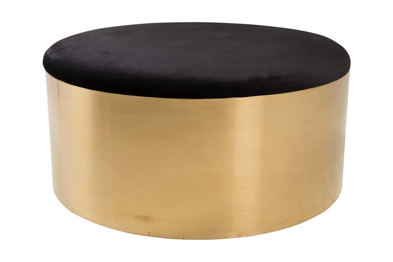 Puff Ottoman Velour - Sort - Møbler - Stole & lænestole - Taburet & skammel - Ottoman