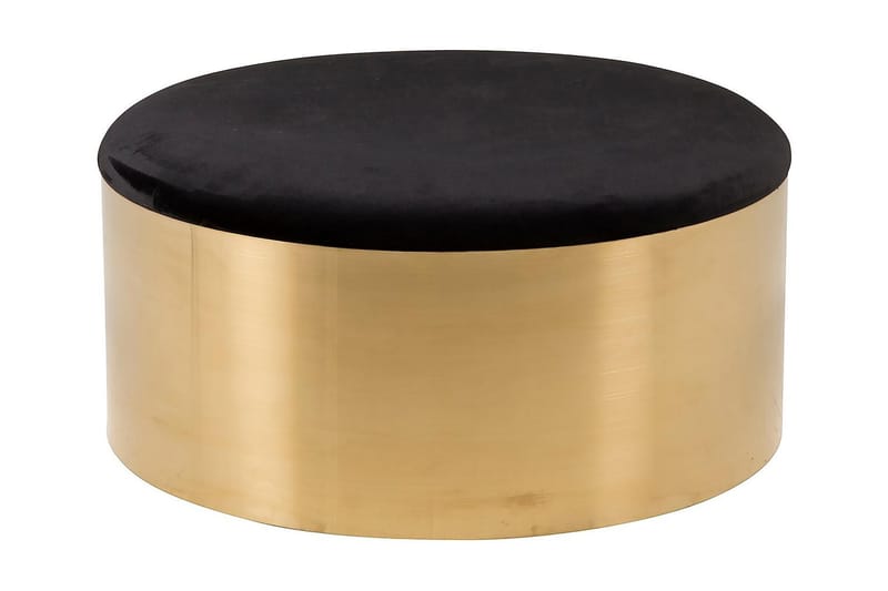 Puff Ottoman Velour - Sort - Ottoman