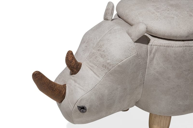 Rhino siddepuf 60 cm - Grå - Ottoman