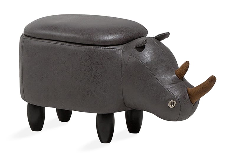 Rhino siddepuf 60 cm - Grå - Ottoman