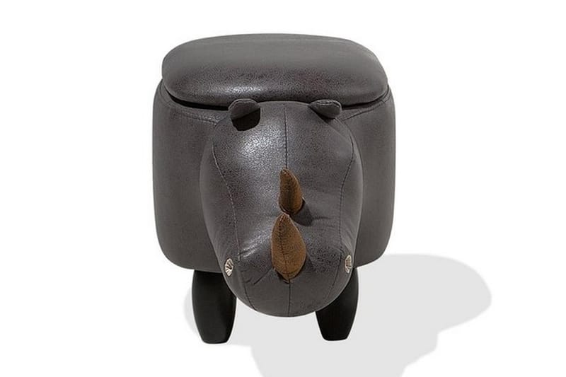 Rhino siddepuf 60 cm - Grå - Ottoman