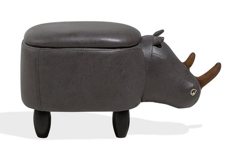 Rhino siddepuf 60 cm - Grå - Ottoman