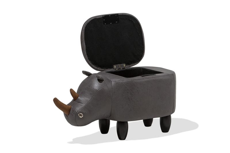 Rhino siddepuf 60 cm - Grå - Ottoman