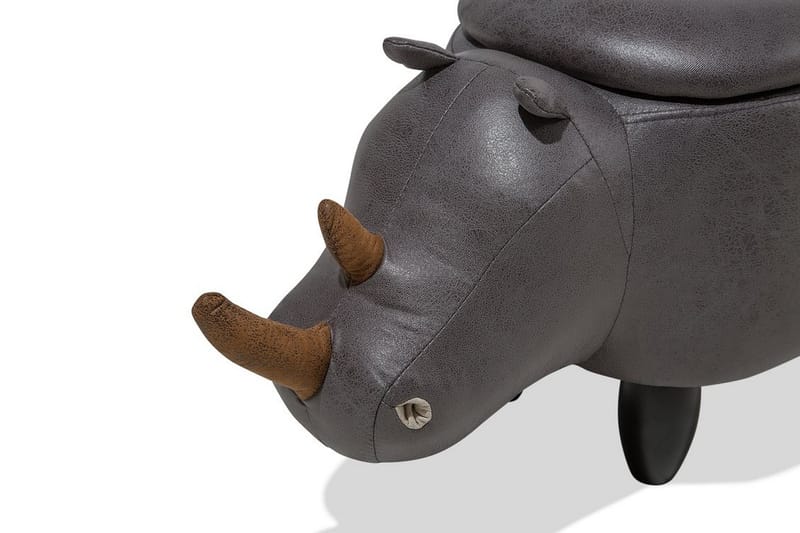 Rhino siddepuf 60 cm - Grå - Ottoman