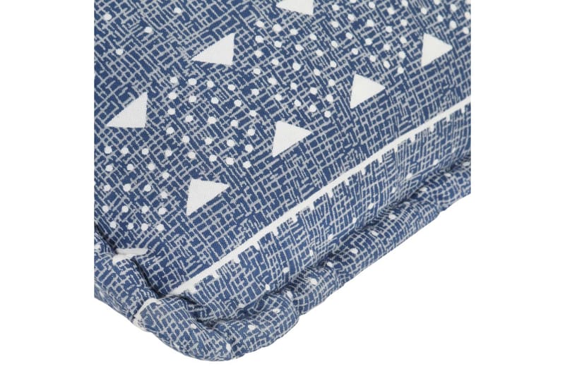 Sækkestol Stof Patchwork Indigo - Beige - Ottoman