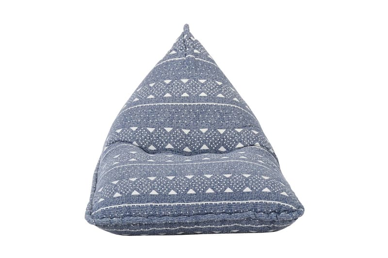 Sækkestol Stof Patchwork Indigo - Beige - Møbler - Stole & lænestole - Taburet & skammel - Ottoman