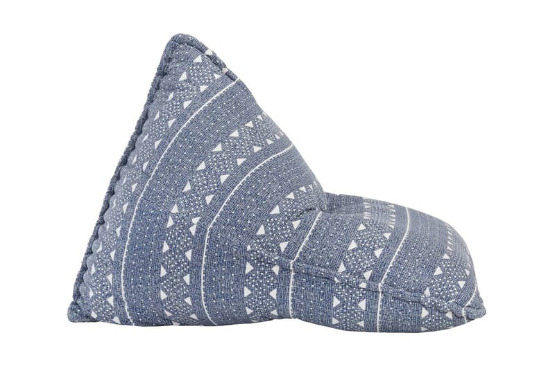 Sækkestol Stof Patchwork Indigo - Beige - Møbler - Stole & lænestole - Taburet & skammel - Ottoman