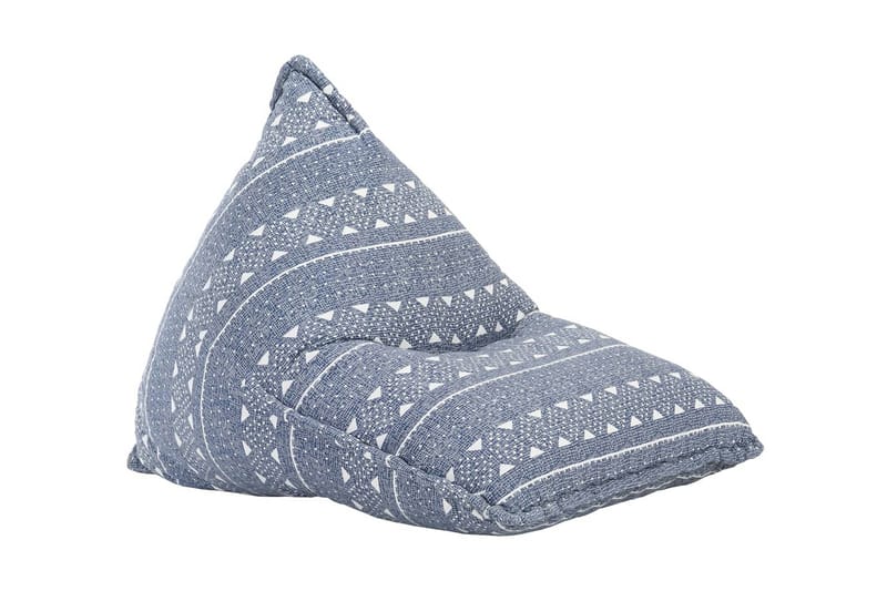 Sækkestol Stof Patchwork Indigo - Beige - Møbler - Stole & lænestole - Taburet & skammel - Ottoman