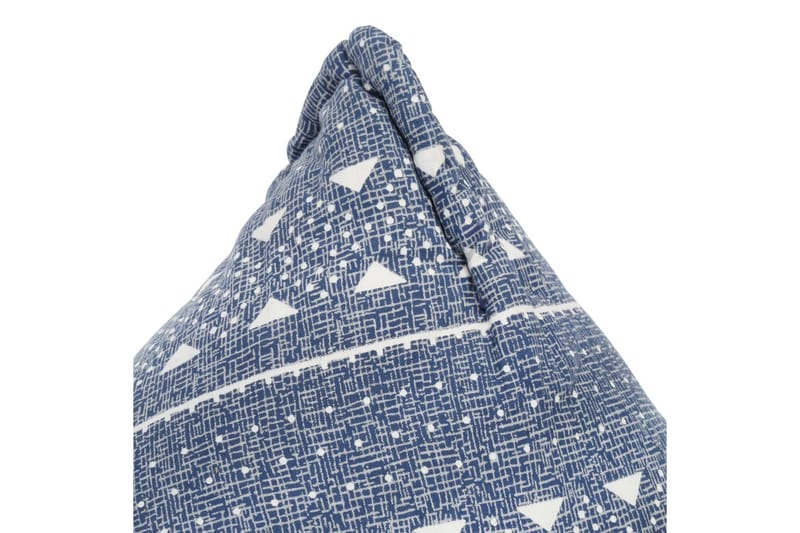 Sækkestol Stof Patchwork Indigo - Beige - Møbler - Stole & lænestole - Taburet & skammel - Ottoman
