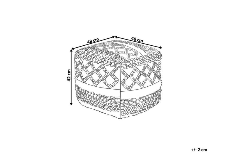 Sager Ottoman 48 cm - Flerfarvet - Ottoman