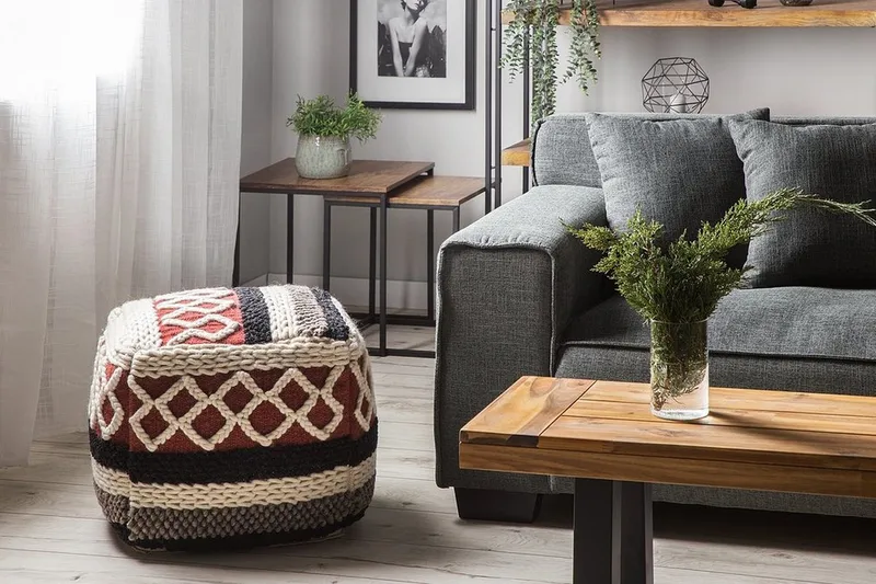 Sager Ottoman 48 cm - Flerfarvet - Møbler - Stole & lænestole - Taburet & skammel - Ottoman