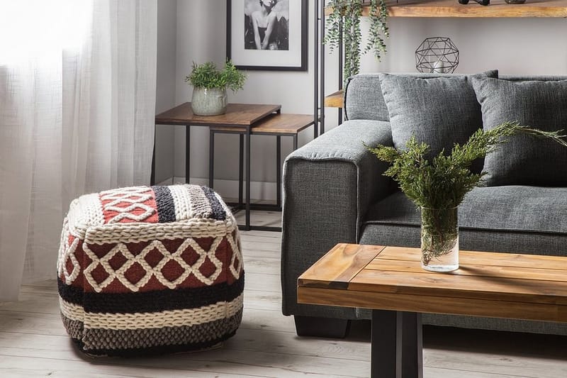 Sager Ottoman 48 cm - Flerfarvet - Møbler - Stole & lænestole - Taburet & skammel - Ottoman
