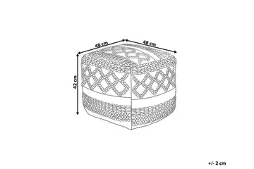 Sager Ottoman 48 cm - Flerfarvet - Møbler - Stole & lænestole - Taburet & skammel - Ottoman