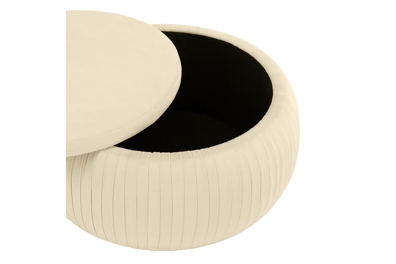 Sapphire Ottoman Cremehvid - CosmoLiving - Møbler - Stole & lænestole - Taburet & skammel - Ottoman