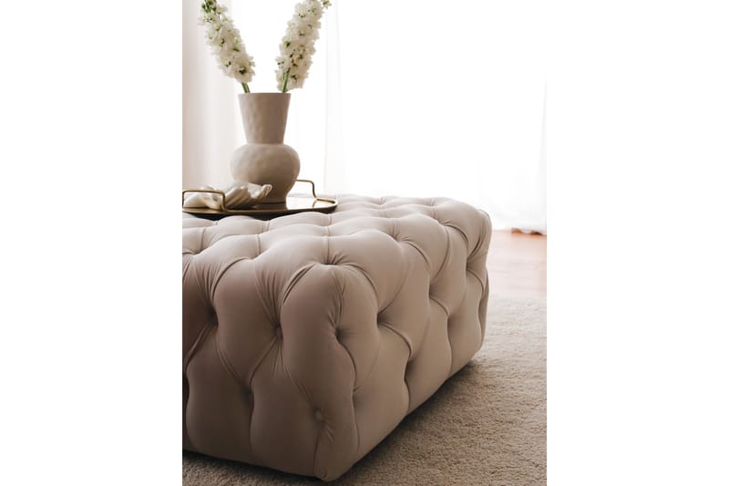 Seban Puf 80 cm - Cream - Ottoman